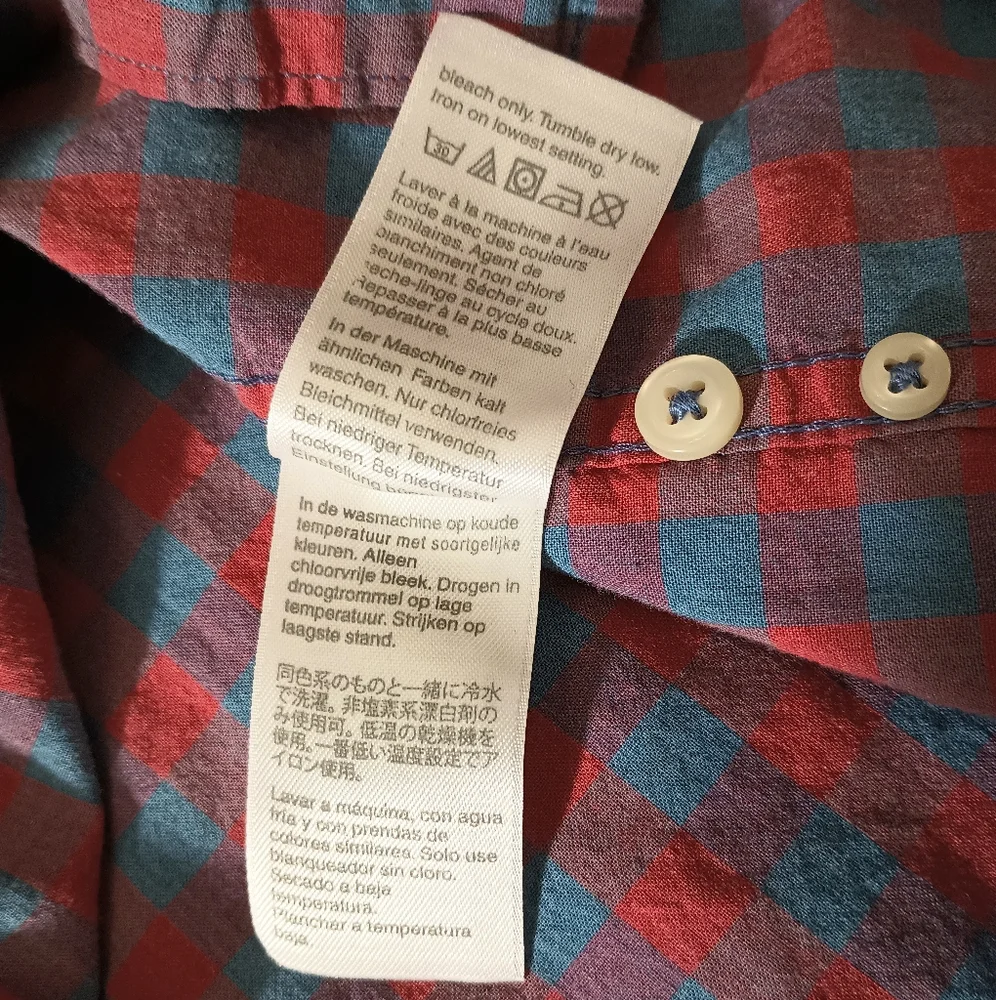 Men's J. Crew Plaid Casual Long‎ Sleeve Shirt M